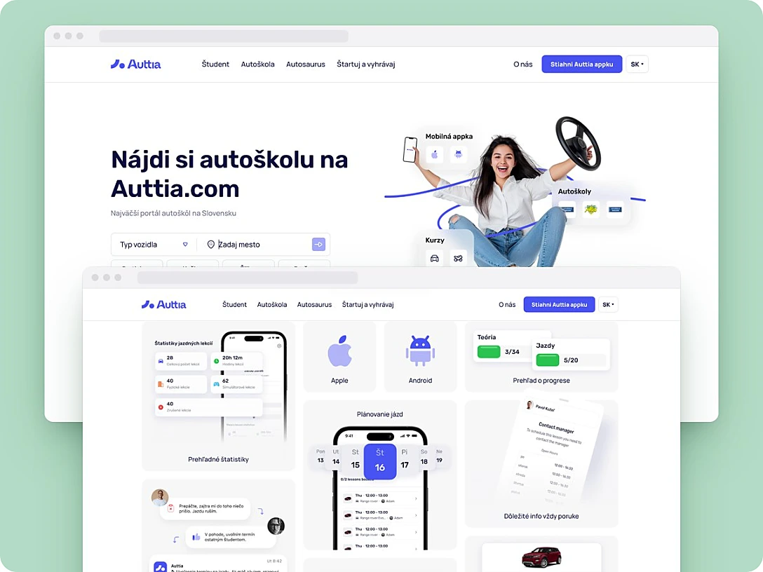 Portál Auttia.com s vyhľadávaním autoškôl podľa mesta