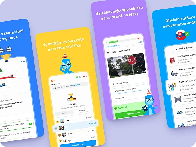 Mobilná aplikácia Autosaurus na prípravu na vodičské testy