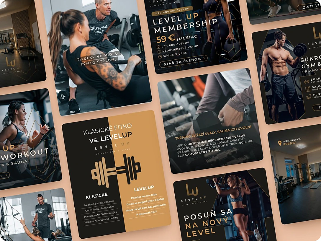 Campaigns and communication materials for LevelUp Group